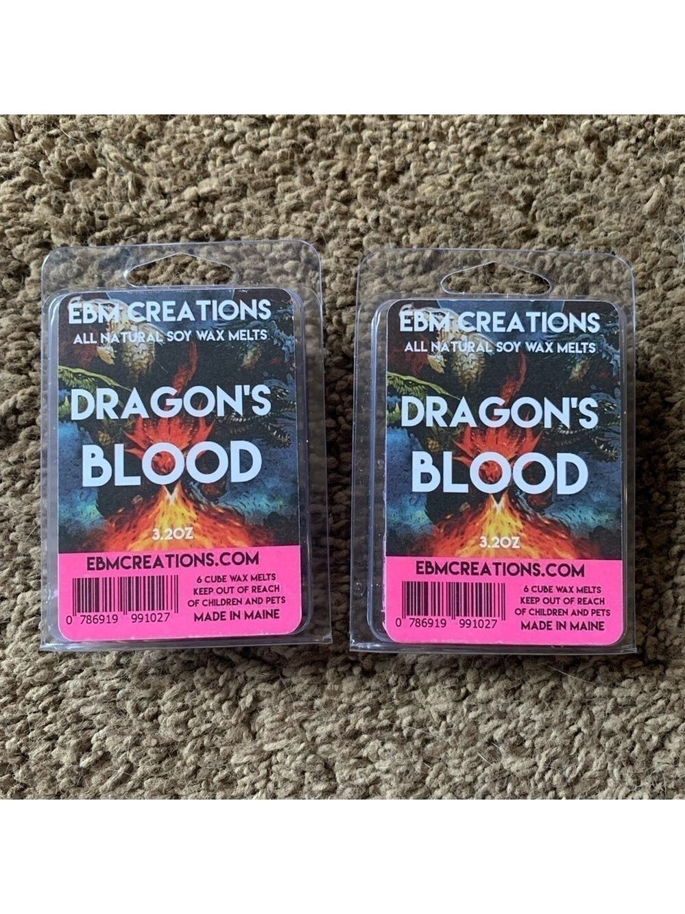 EBM Creations "Dragon's Blood" Wax Melts (2)